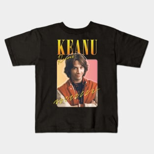 Keanu Reeves - 90s Style Original Aesthetic Design Kids T-Shirt